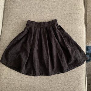 HM Divided Women Black Mini Skirt, Size US 4